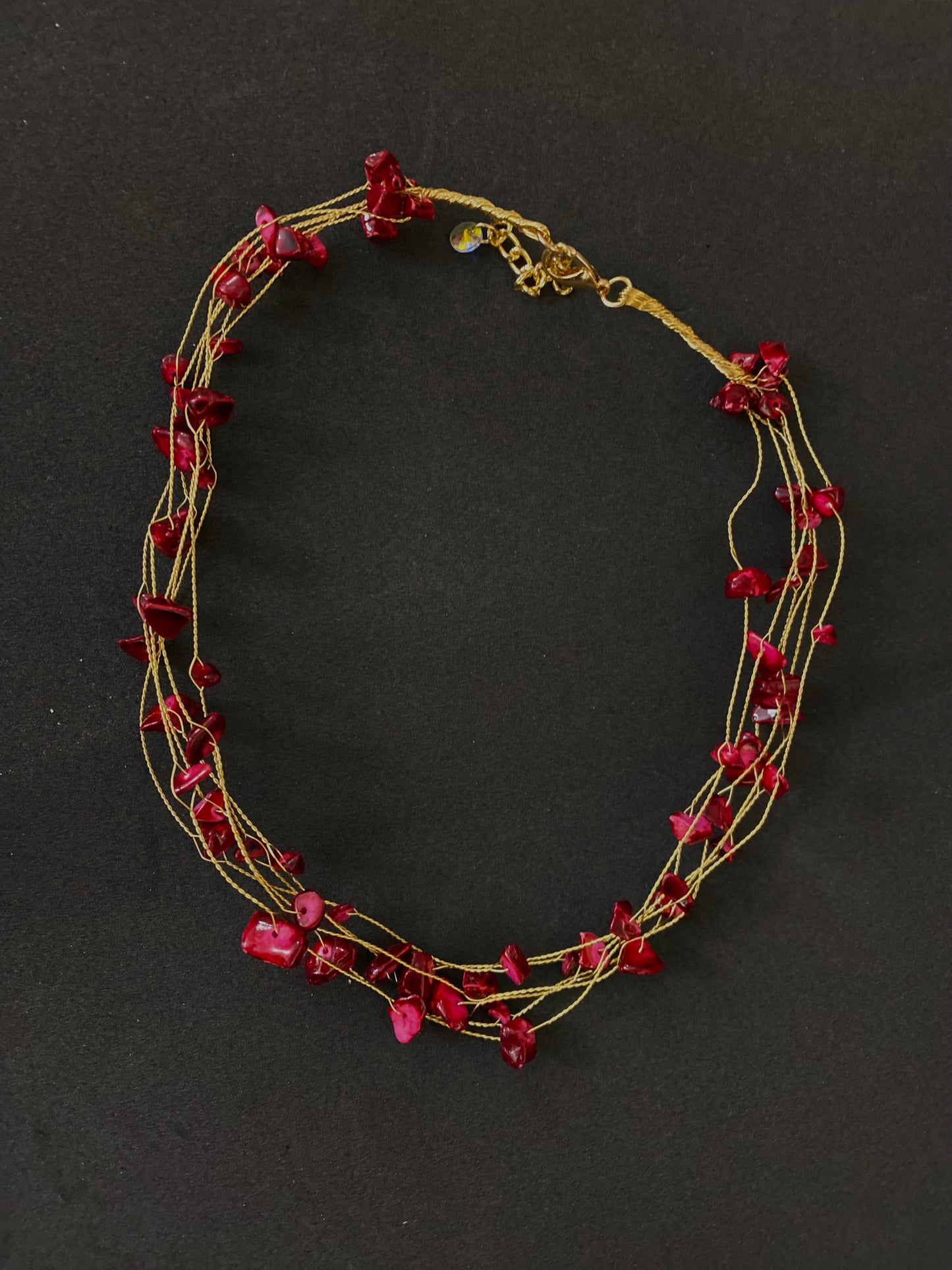 Choker piedra roja