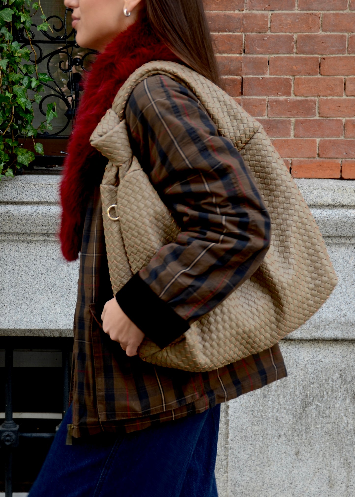 BOLSO SHOPPER TRENZADO BEIGE