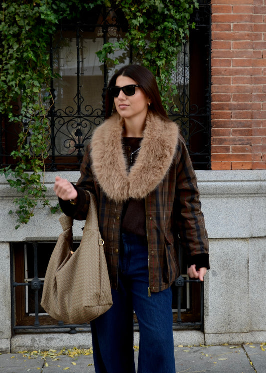 BOLSO SHOPPER TRENZADO BEIGE